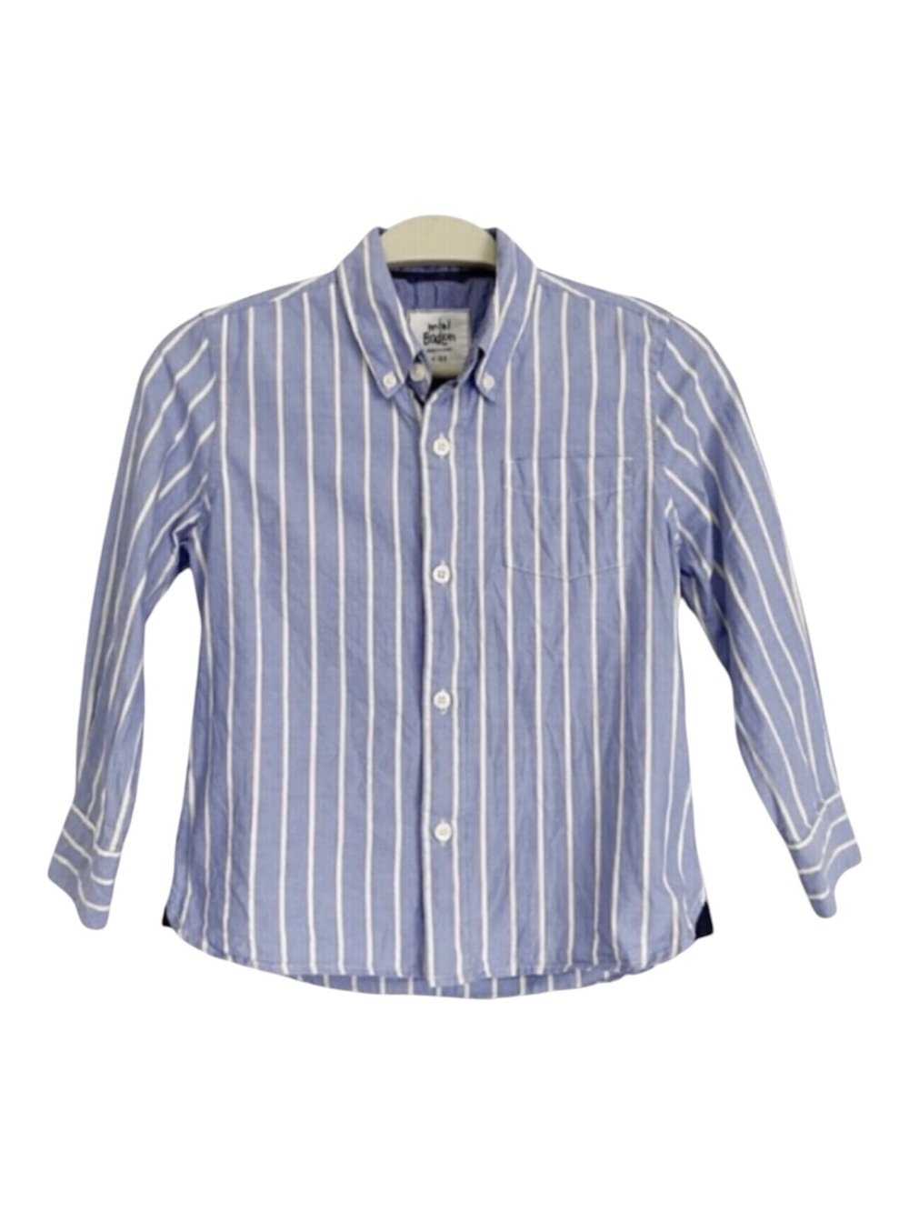 Mini Boden vertical stripes button down 4-5 years